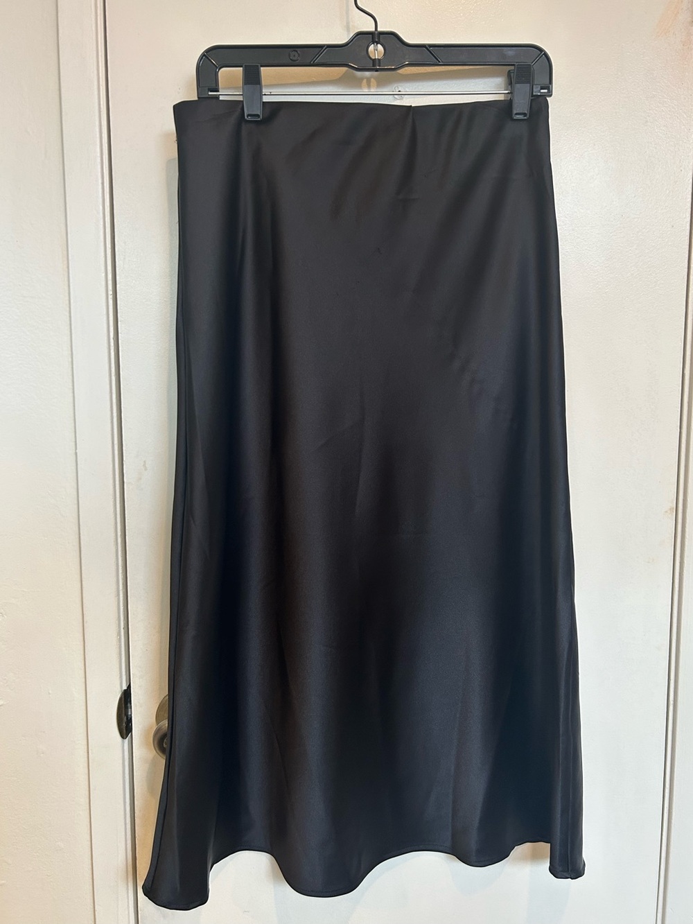 Renee C. Black Maxi Satin Skirt